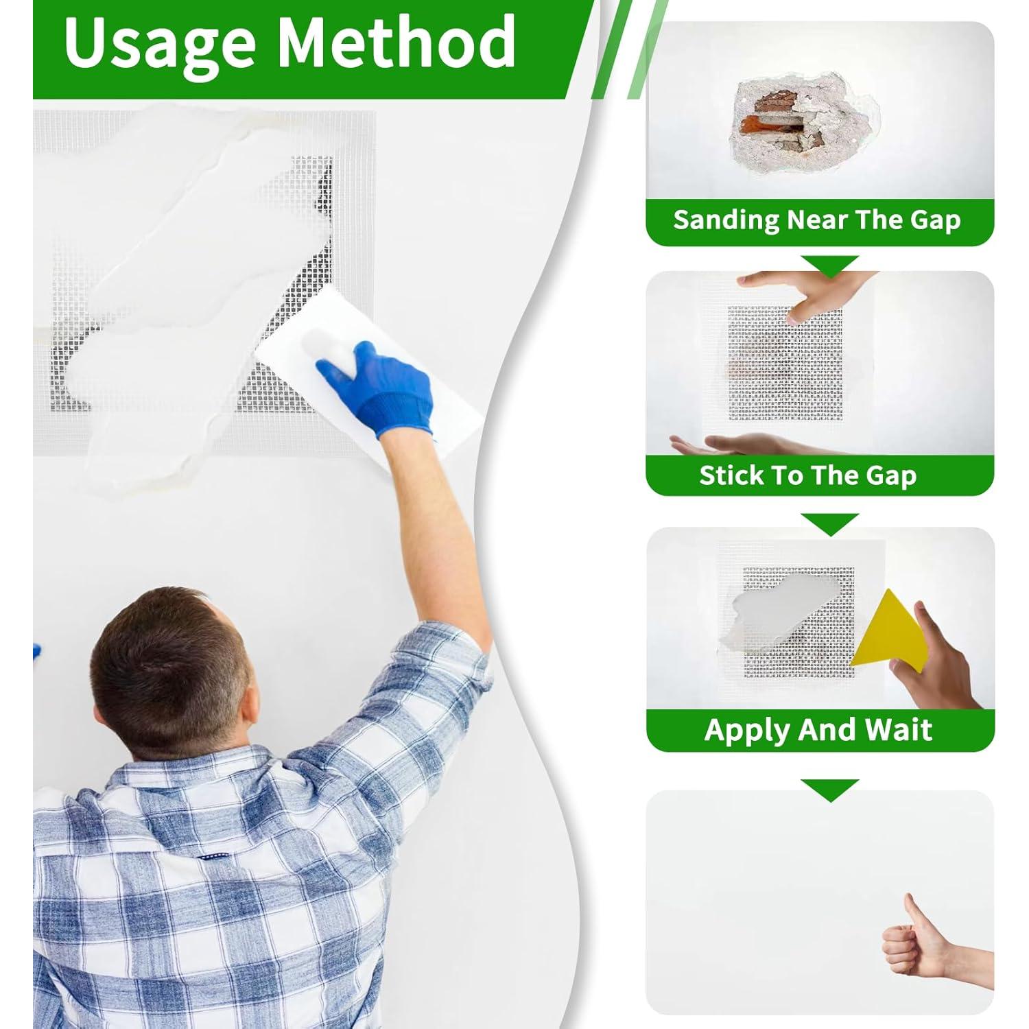 Kit de Reparación de Paneles de Yeso Genérico 8 Unidades 10 Minutos