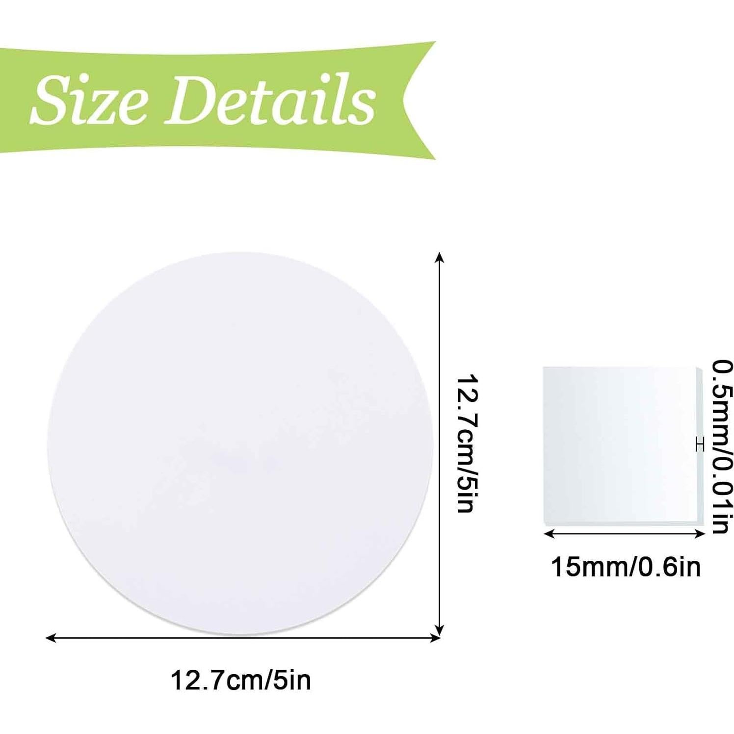 Kit de Reparación de Placas de Cubierta Redondas UFURMATE 6Pcs 12.7cm