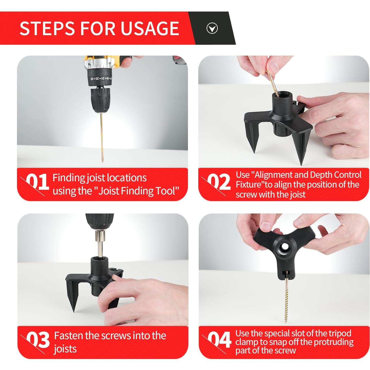 Kit de Reparación de Pisos Northlet - 50 Tornillos y 5 Herramientas