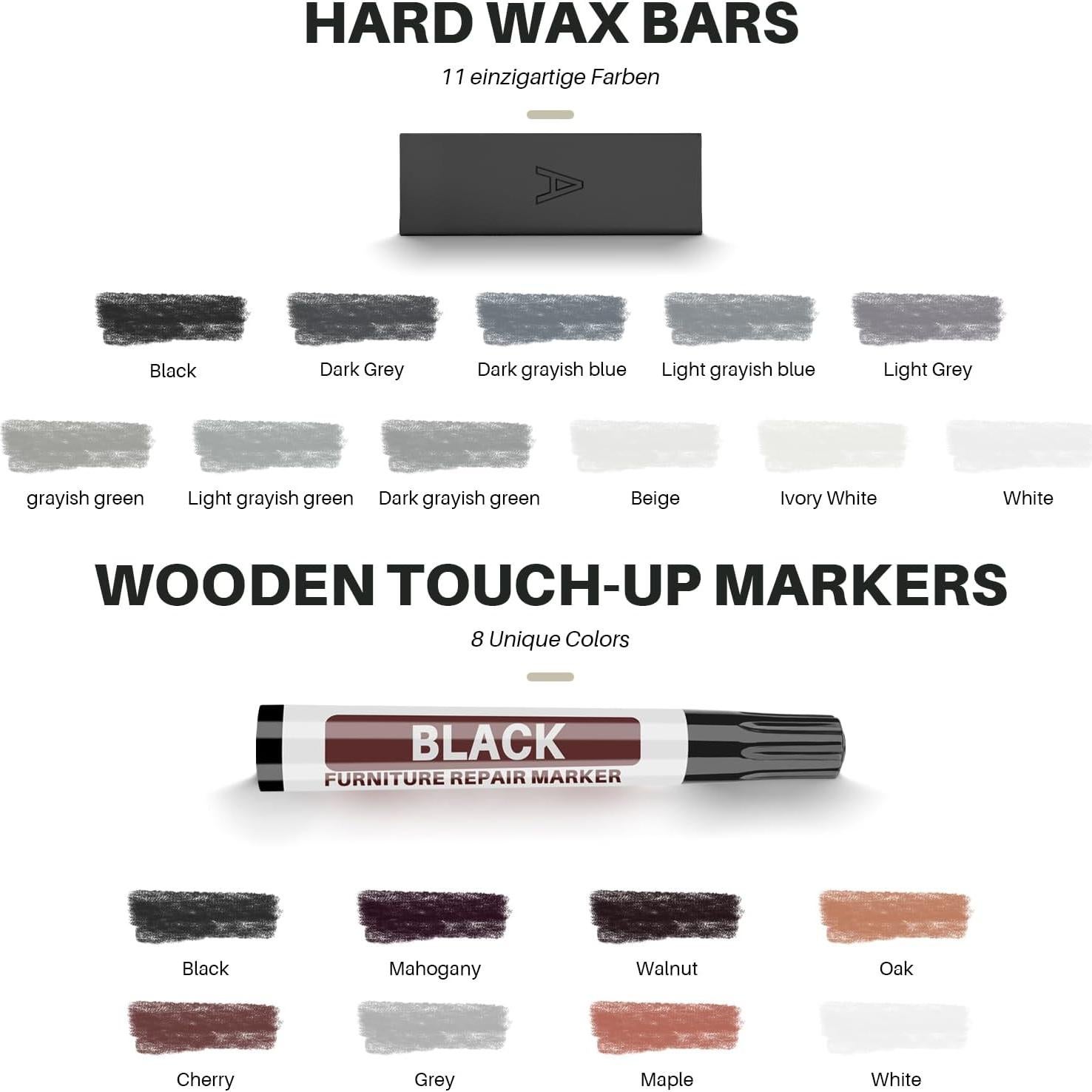 Kit de Reparación de Suelo de Vinilo Tkaimy - 11 Colores