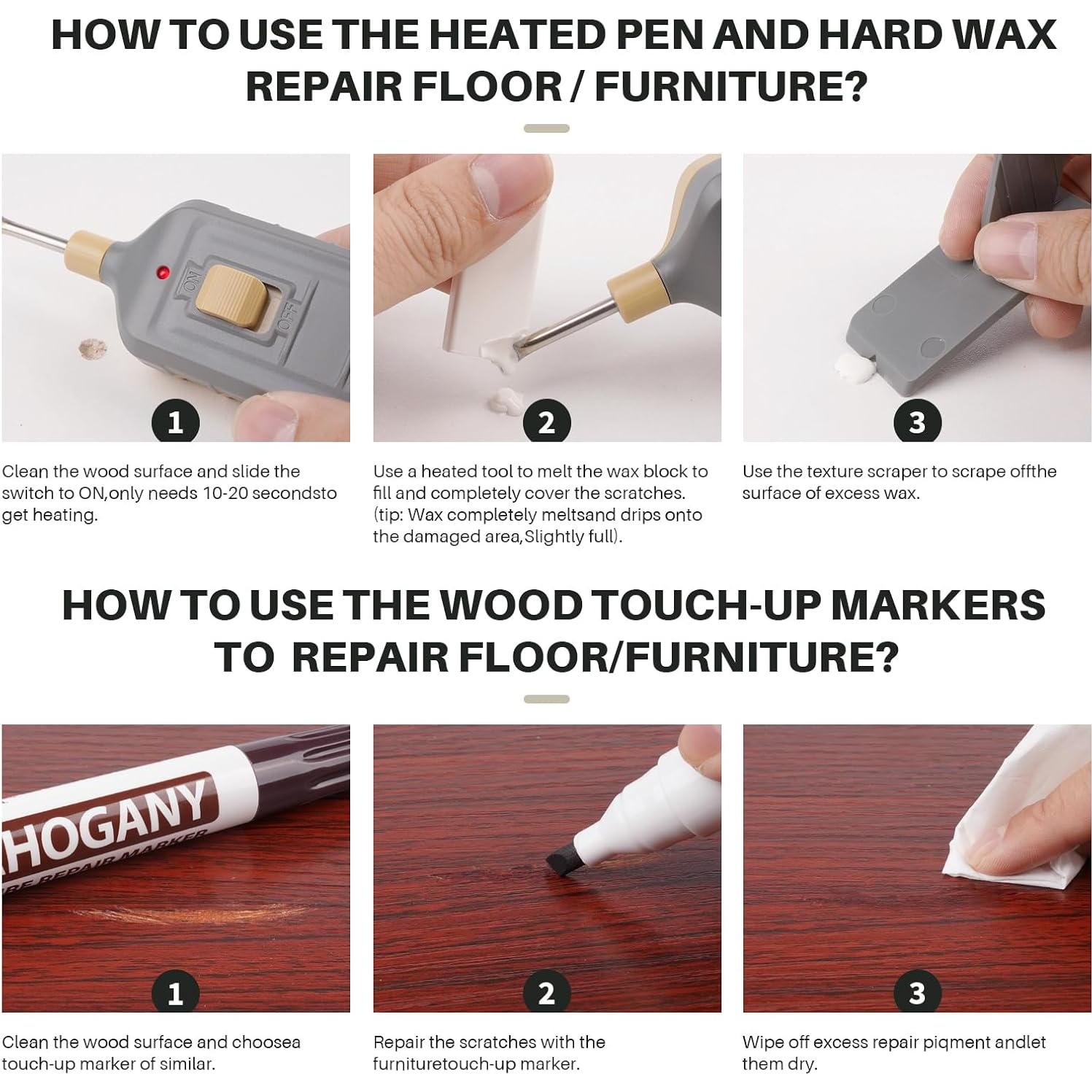 Kit de Reparación de Suelo de Vinilo Tkaimy - 11 Colores