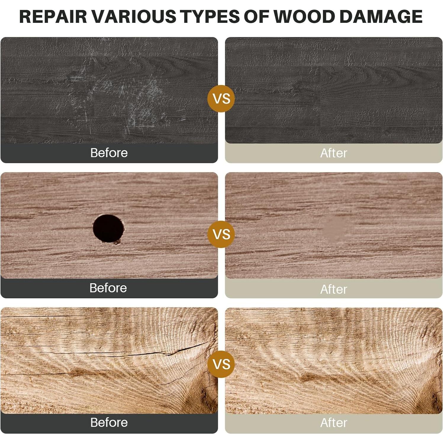 Kit de Reparación de Suelo de Vinilo Tkaimy - 11 Colores