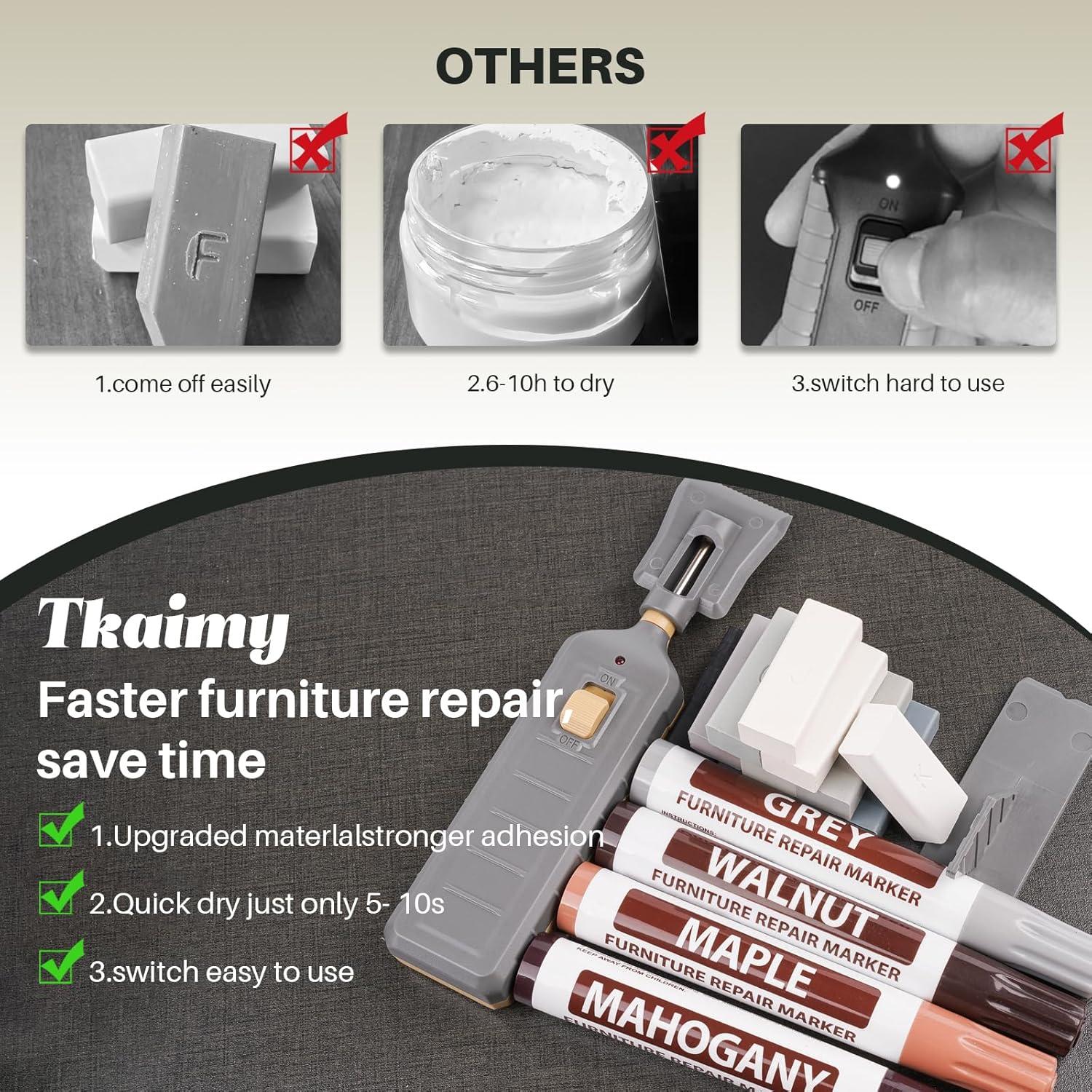 Kit de Reparación de Suelo de Vinilo Tkaimy - 11 Colores