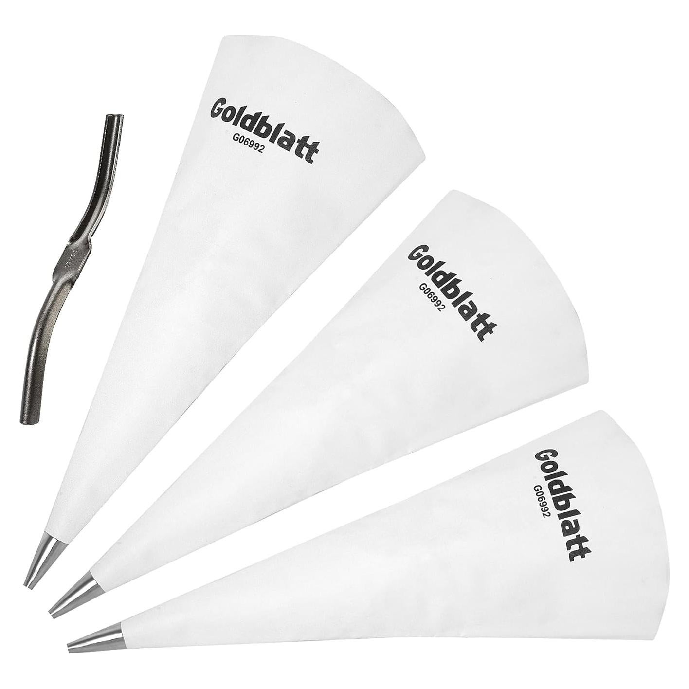 Juego de 4 bolsas de lechada Goldblatt - 3 bolsas resistentes y unidor