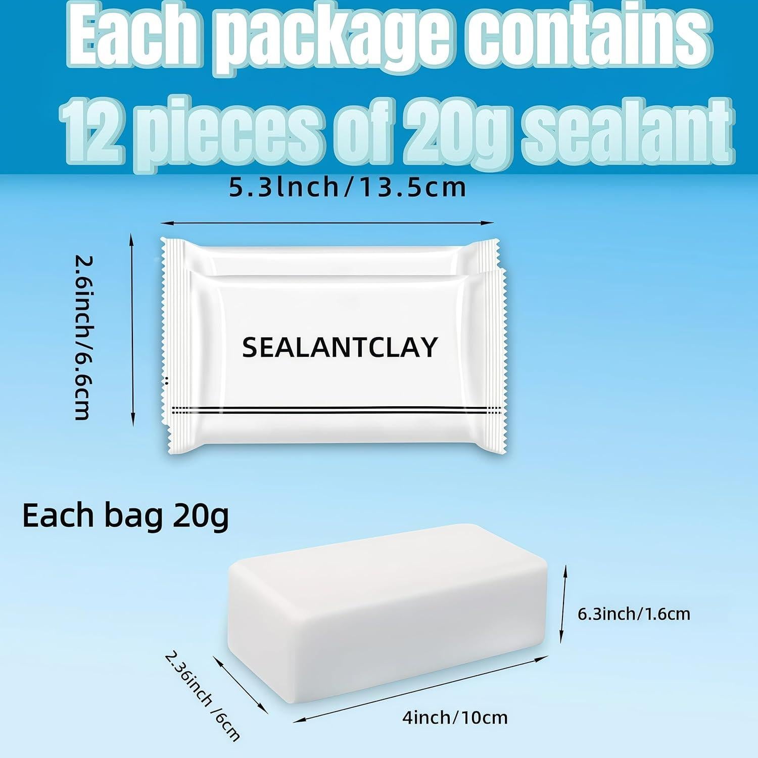 Masilla Selladora Impermeable Genérica 240g para Fontanería