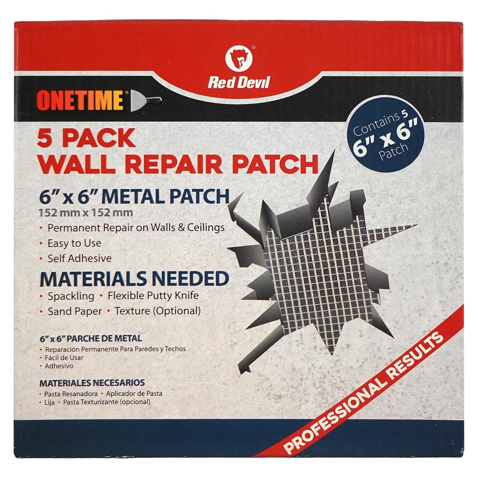 Parche de Reparación de Pared Red Devil 1212 - Paquete de 5