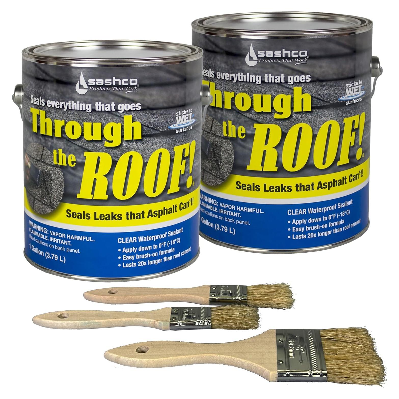 Sellador A Través del Techo Awarehousefull 2 Galones con 3 Brochas