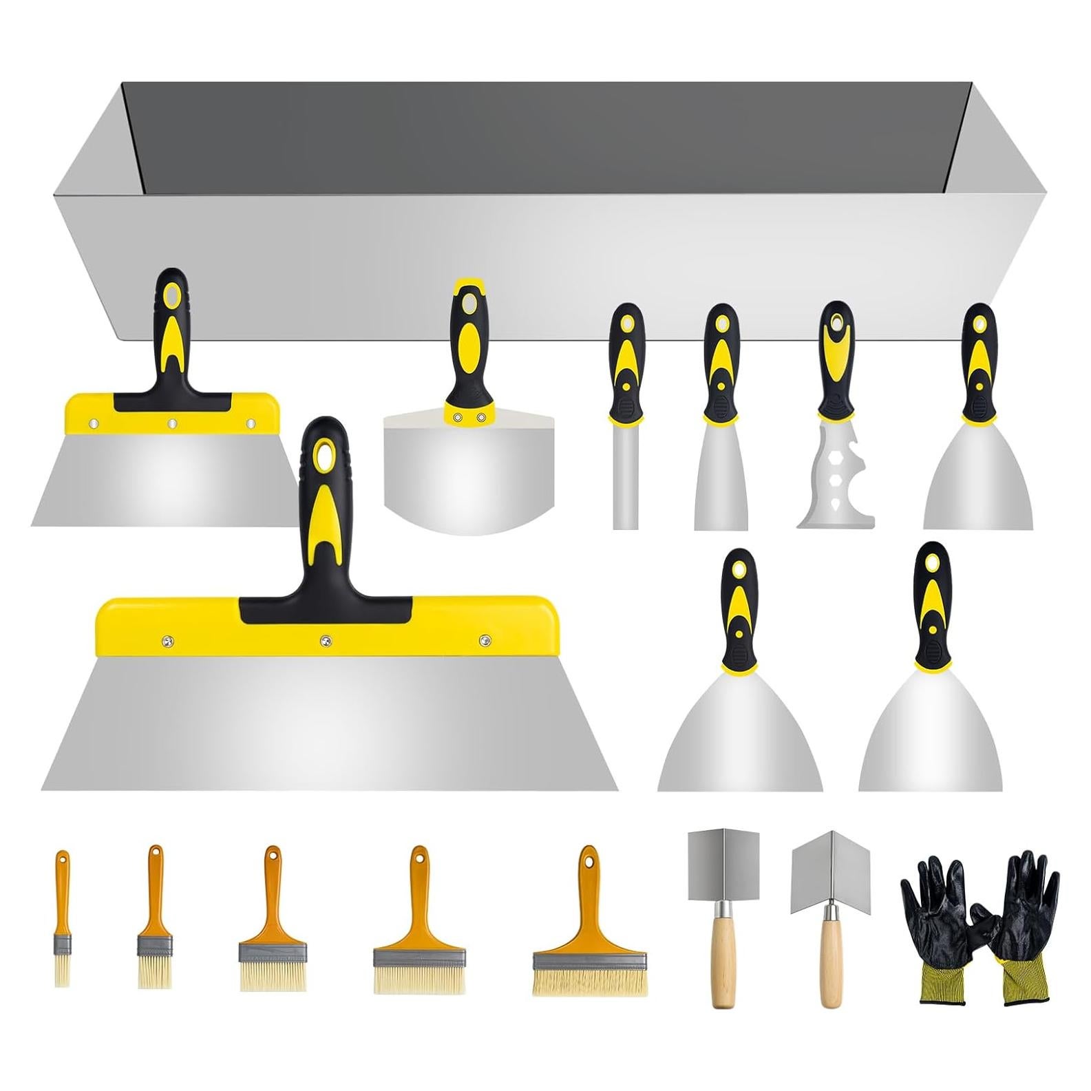 Juego de 18 Piezas de Espátulas y Cuchillos DigNew