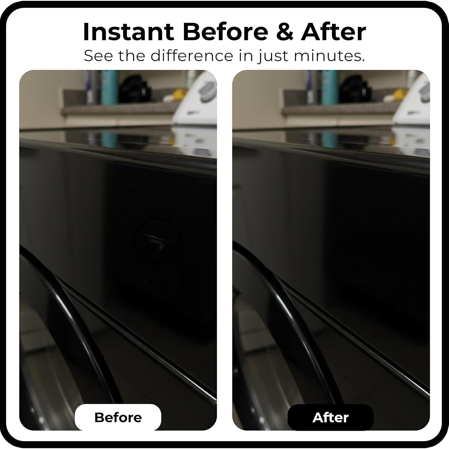 Pintura de Retoque Negra Brillante Spot. 29.57 ml - Para Electrodomésticos y Porcelana