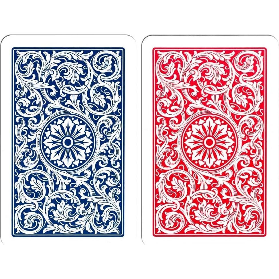 Copag 1546 Cartas de Juego 100% Plástico Tamaño Bridge Rojo/Azul