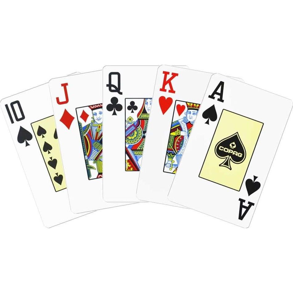 Baraja de Juego Copag Tamaño Poker Jumbo PVC Negro