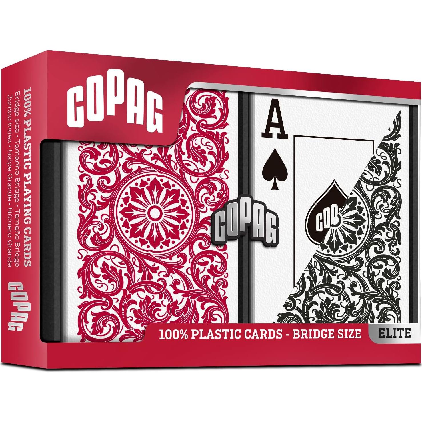 Cartas de Juego Copag 1546 100% Plástico Tamaño Bridge Jumbo