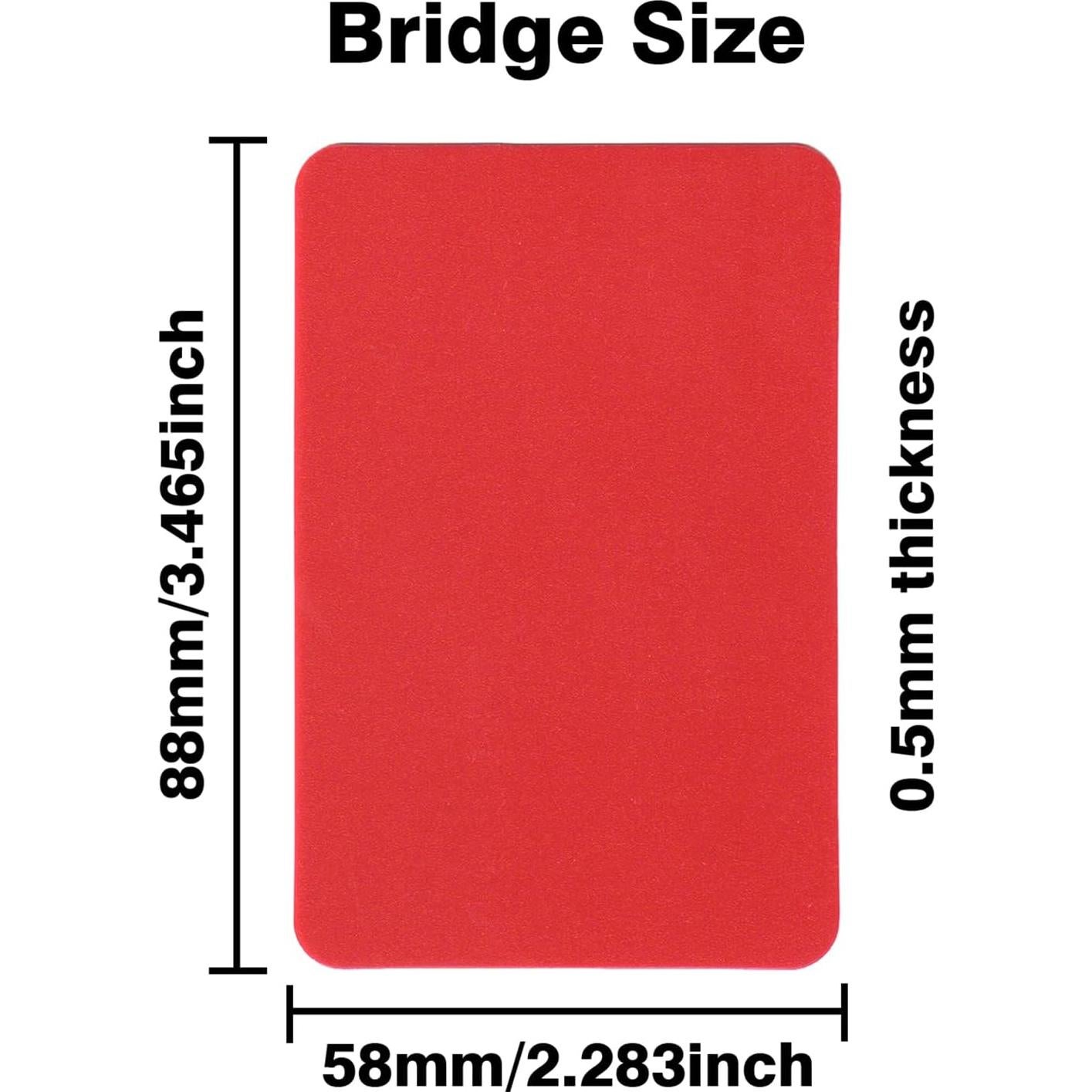 Yuanhe 10 Tarjetas Cortadas de Póker Tamaño Puente 5 Colores