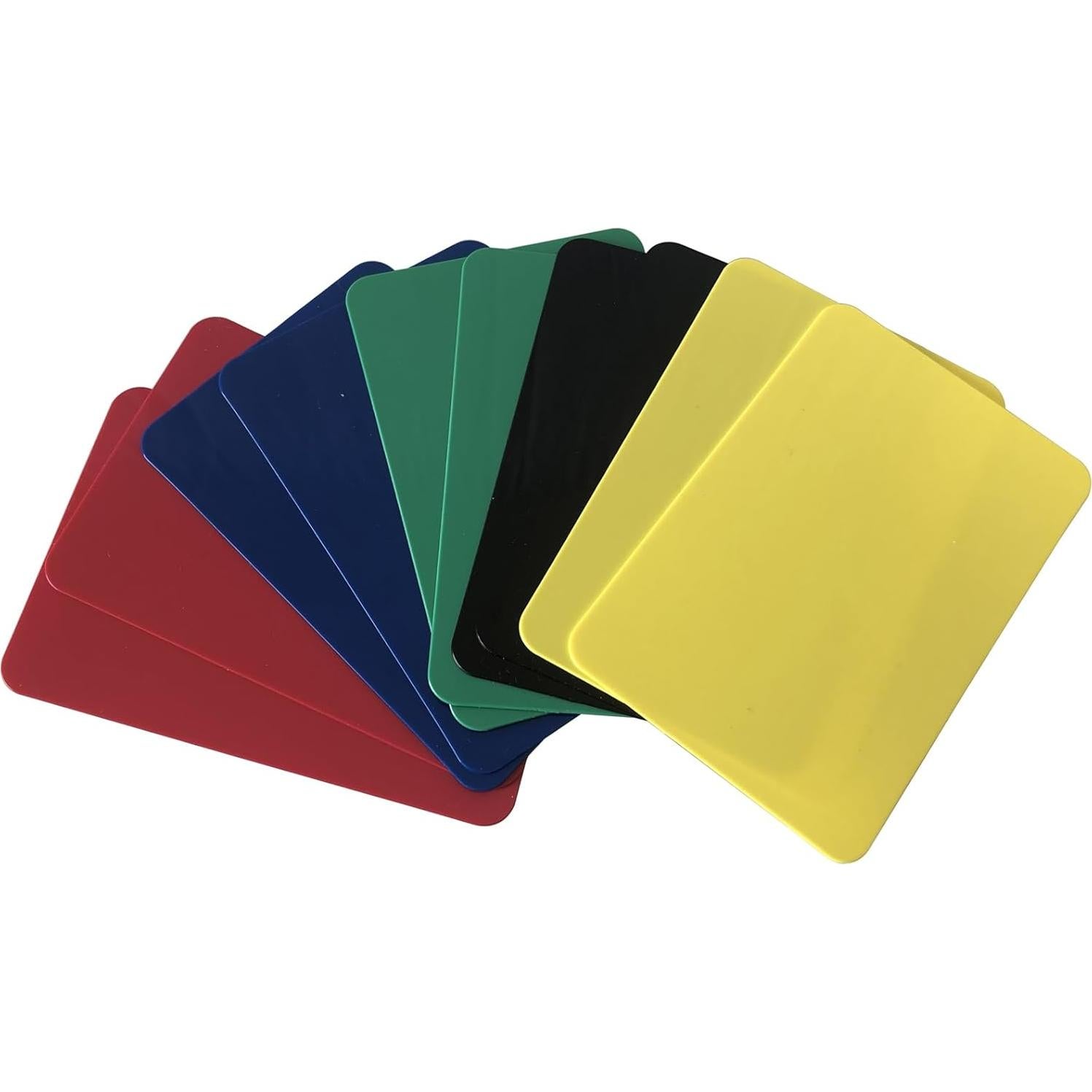 Yuanhe 10 Tarjetas Cortadas de Póker Tamaño Puente 5 Colores