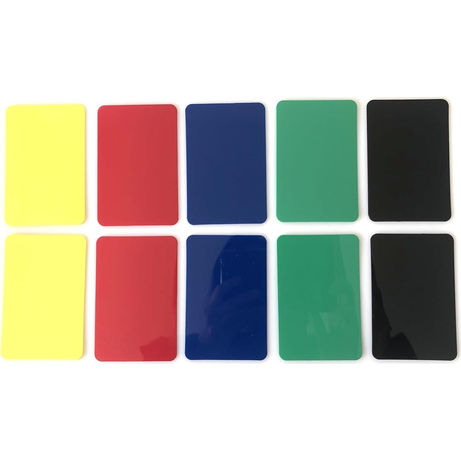 Yuanhe 10 Tarjetas Cortadas de Póker Tamaño Puente 5 Colores