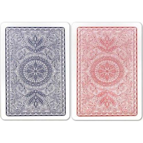 Barajas de Juego Copag 100% Plástico Tamaño Póker Jumbo Rojo/Azul