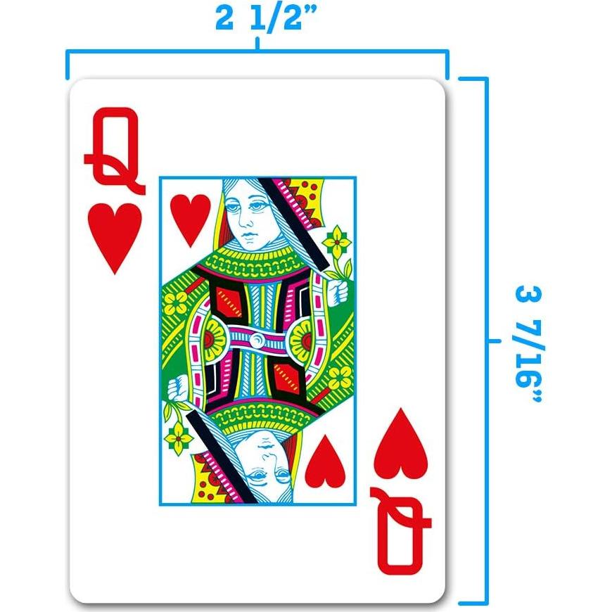 Barajas de Juego Copag 100% Plástico Tamaño Póker Jumbo Rojo/Azul