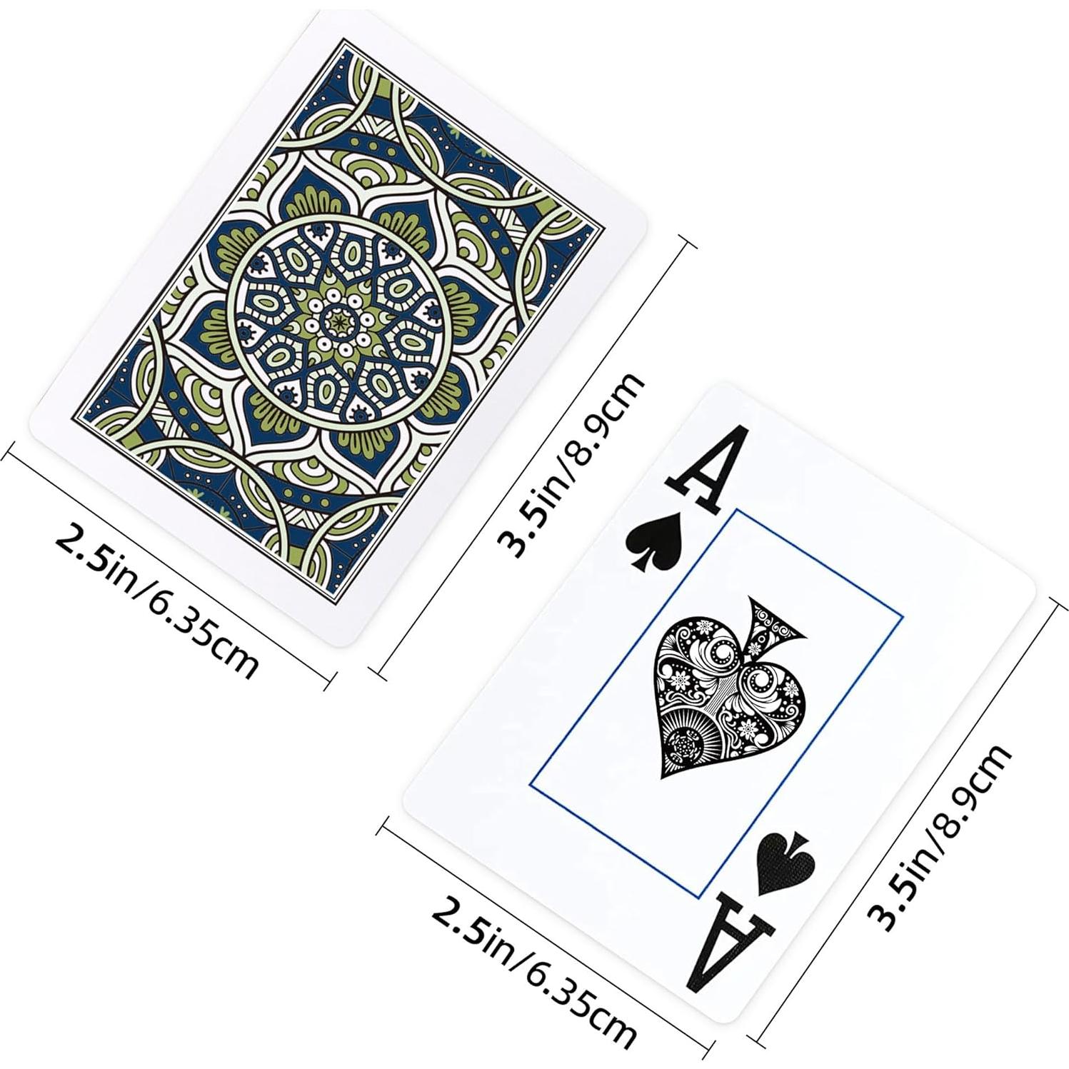 Barajas de Póker Impermeables Metsyth Jumbo - Paquete de 4