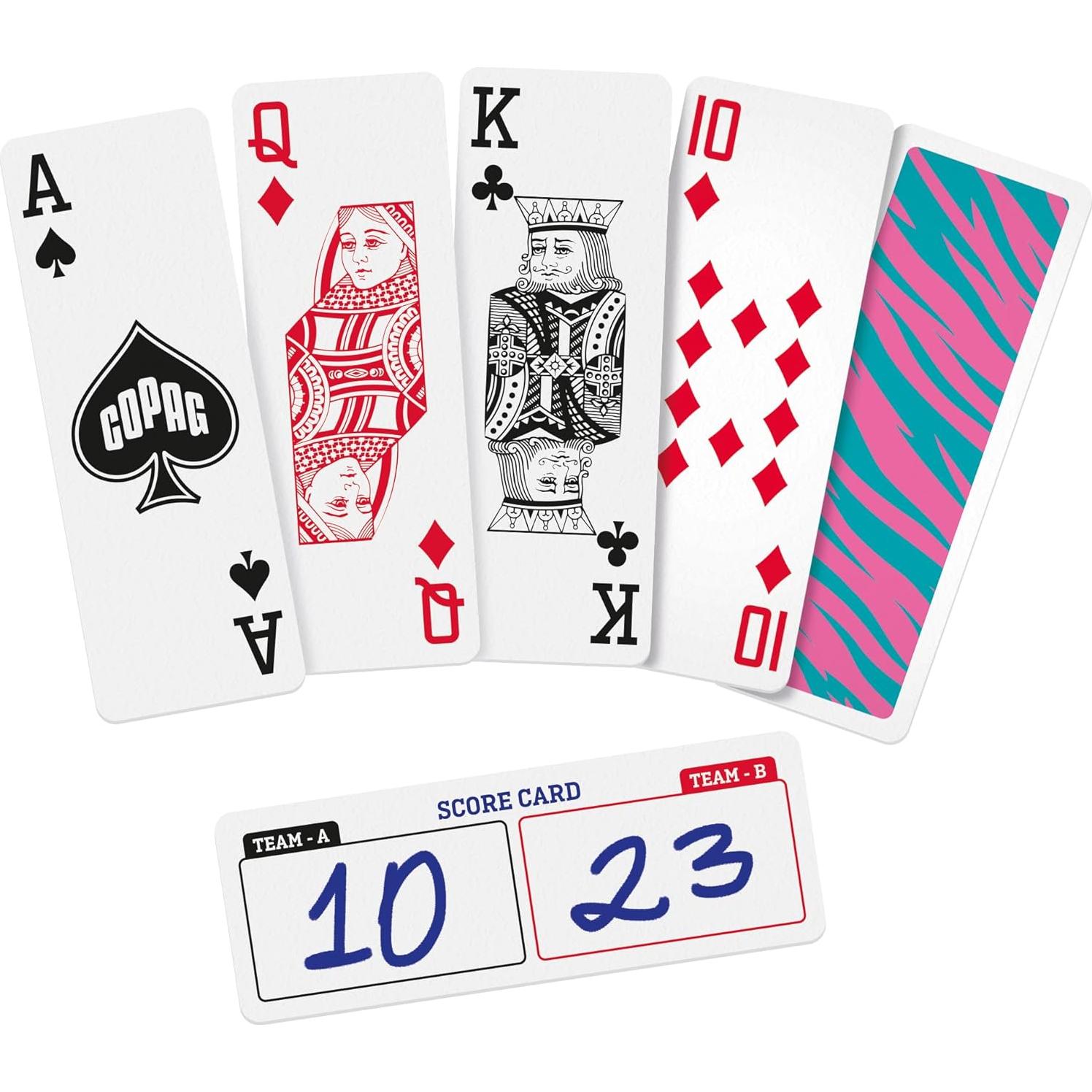 Mazo de Cartas Copag Go Tigre 100% Plástico Lavable 52+2