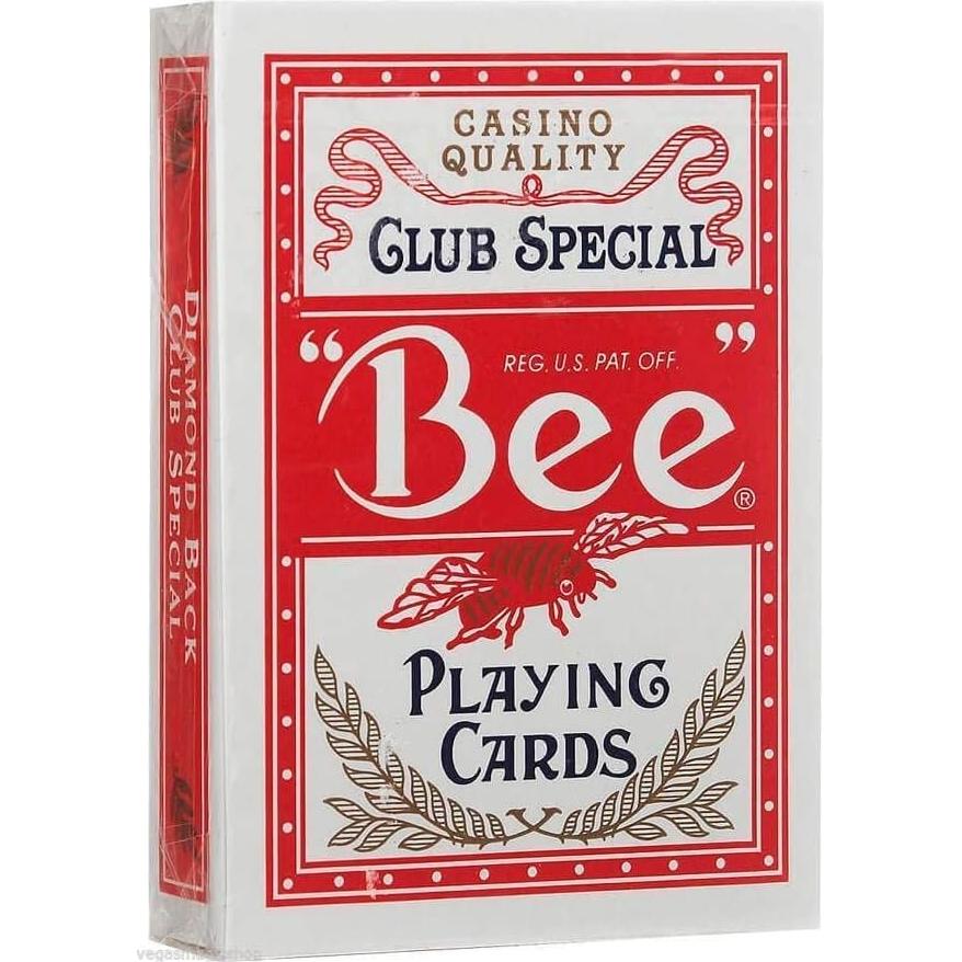 Barajas de Póker US Playing Card Co. Bee No. 92 Rojo/Azul - 12 Unidades
