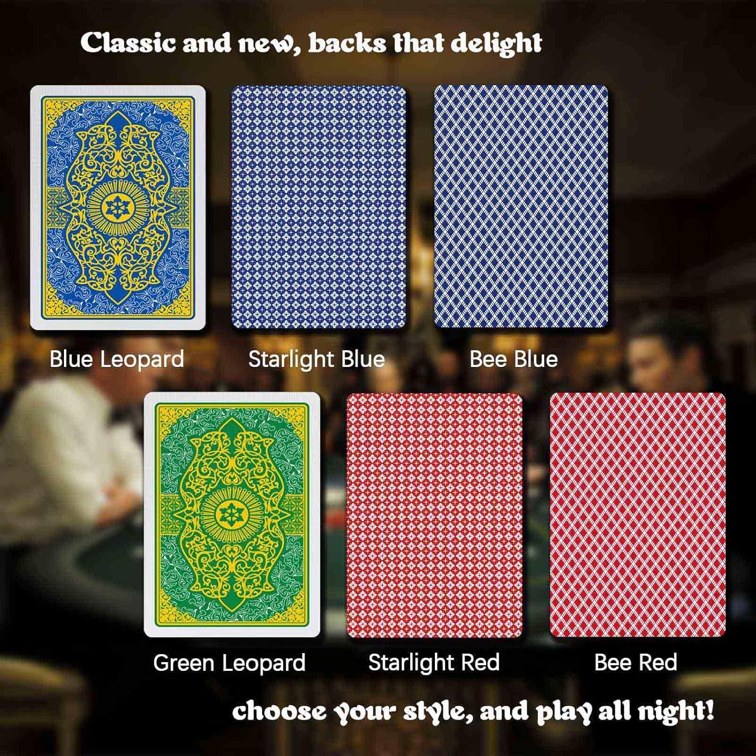 Baraja de Póker Impermeable PVC Ben Niu - Texas Hold'em Jumbo