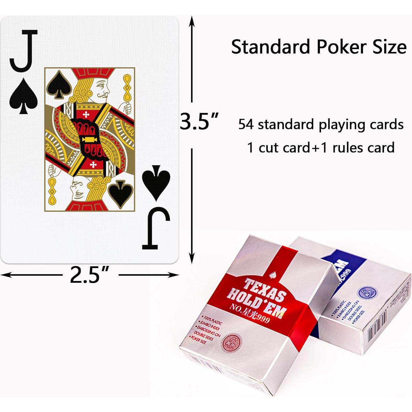 Baraja de Póker Impermeable PVC Ben Niu - Texas Hold'em Jumbo