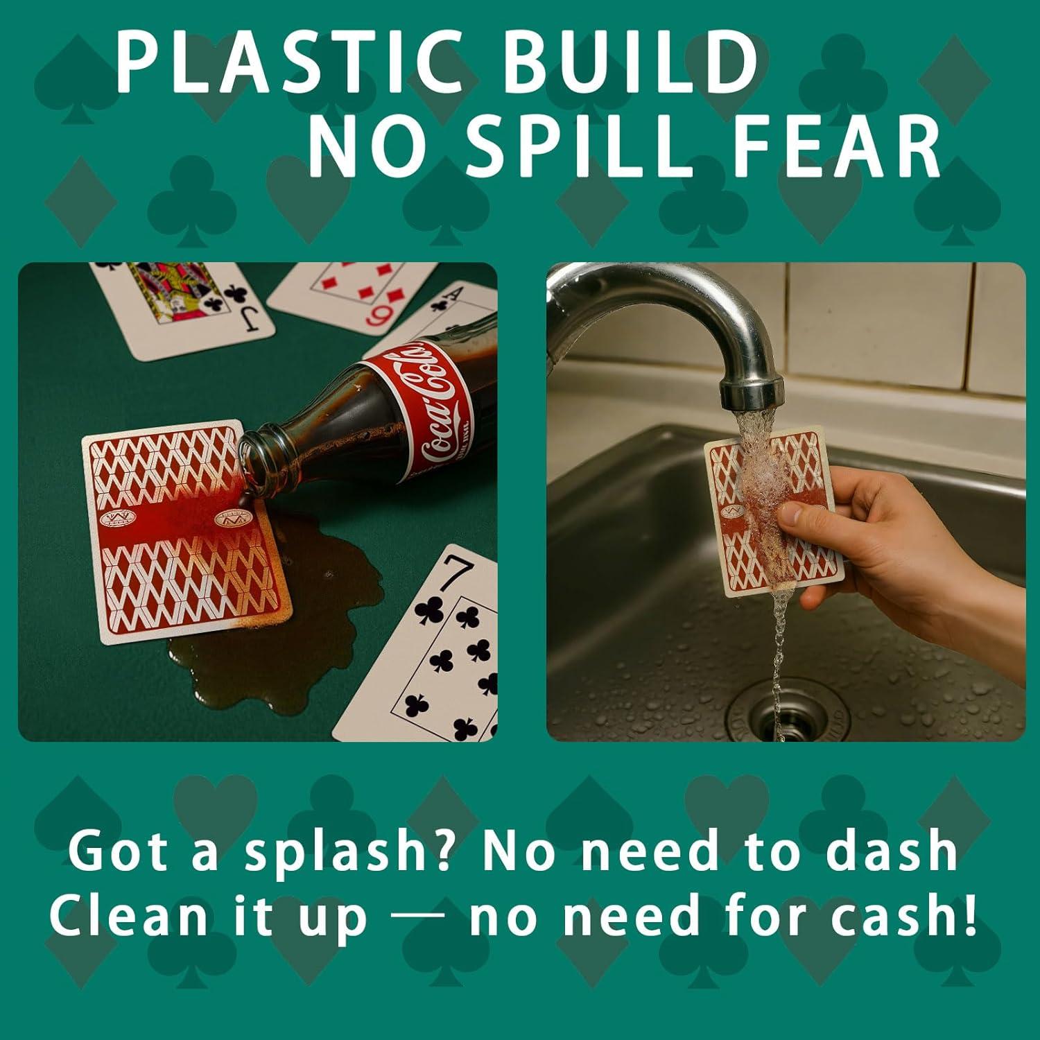 Barajas de Póker Impermeables Ben Niu - 20 Cartas PVC