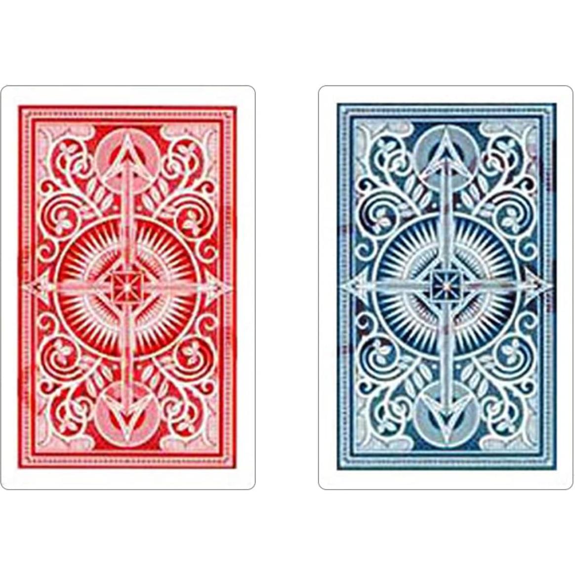 Cartas de Juego KEM Jumbo Rojas y Azules 100% Plástico