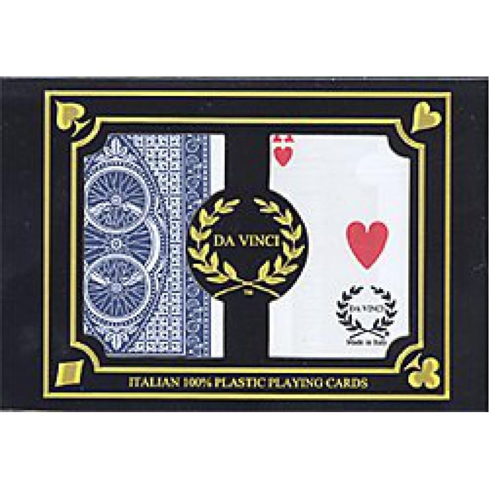 Barajas de Juego Da Vinci 100% Plástico Set de 2 Tamaño Bridge