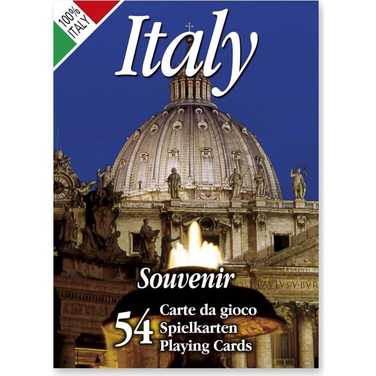 Cartas de Póker Modiano Italia Rojo - 100g - Italiano