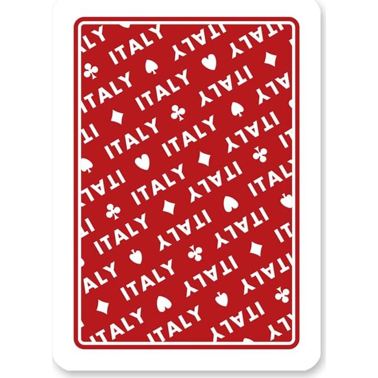 Cartas de Póker Modiano Italia Rojo - 100g - Italiano