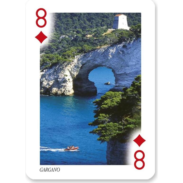 Cartas de Póker Modiano Italia Rojo - 100g - Italiano