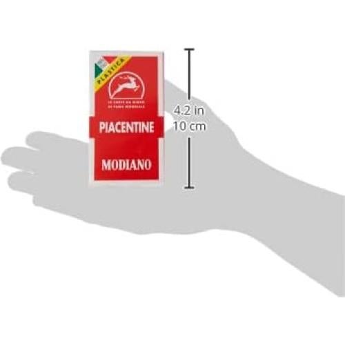 Baraja de Cartas de Juego Modiano Piacentine 81/10 - 100% Plástico