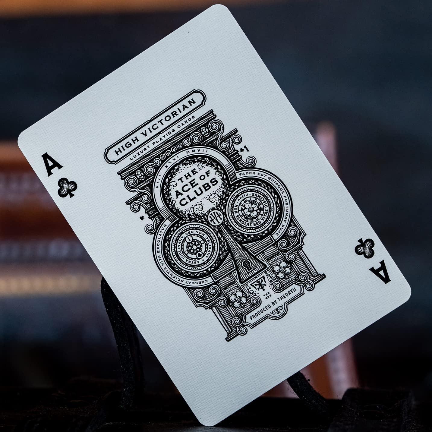 Cartas de Juego Altas Victorianas Rojas Teoría 11 Póker