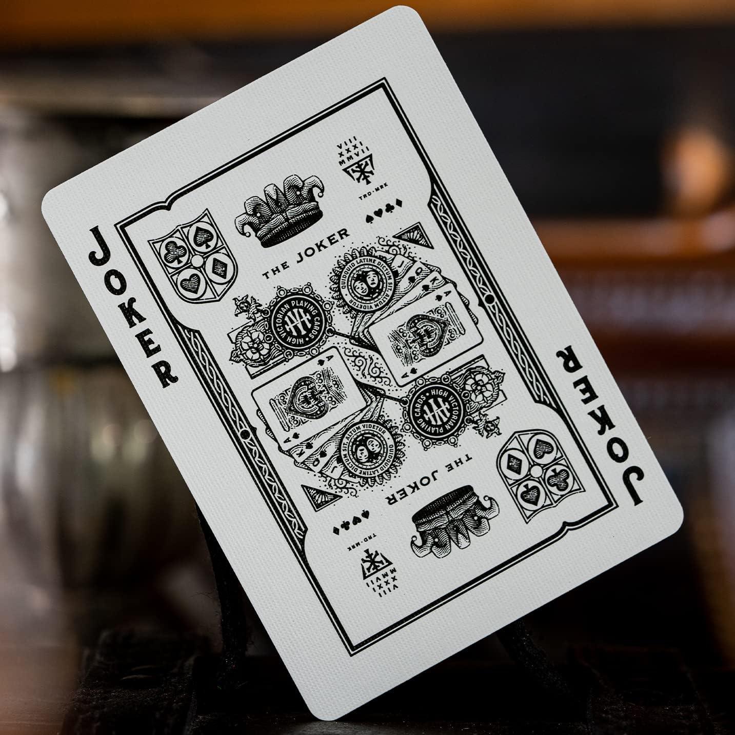 Cartas de Juego Altas Victorianas Rojas Teoría 11 Póker