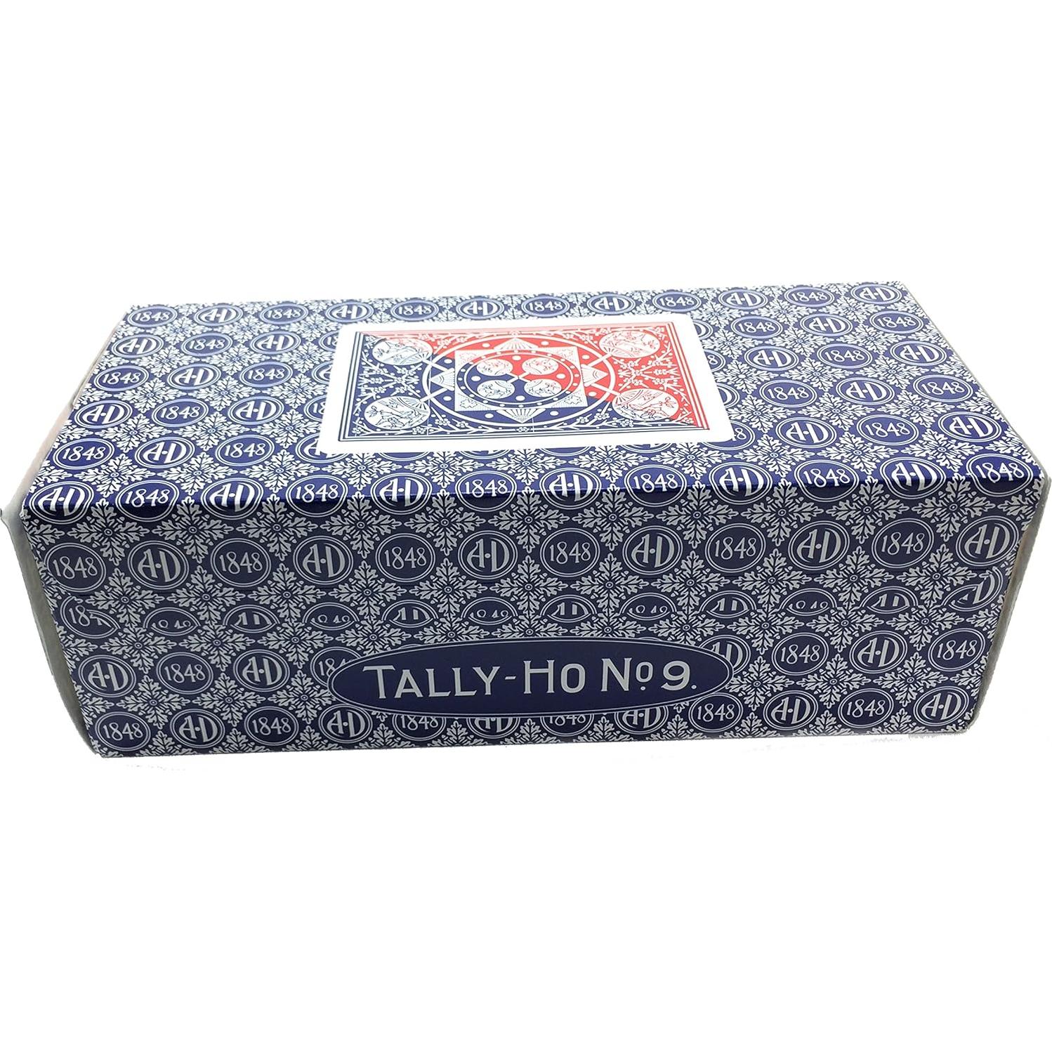 Barajas de Juego Tally-Ho #9 Ventilador 12 Piezas Rojas y Azules