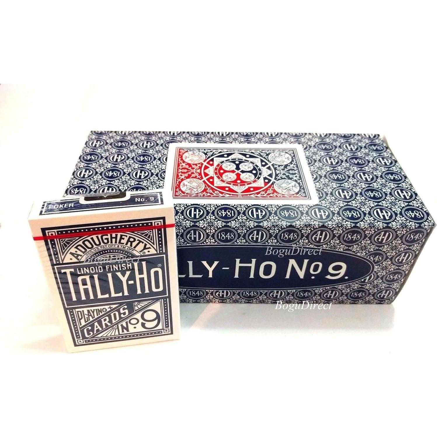 Cartas de Juego Tally Ho #9 Fan Back - 12 Barajas
