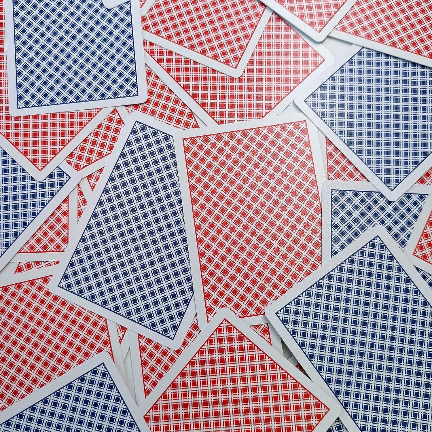 Cartas de Juego de Plástico IMAGAME Tamaño Poker Jumbo 12 Pzas