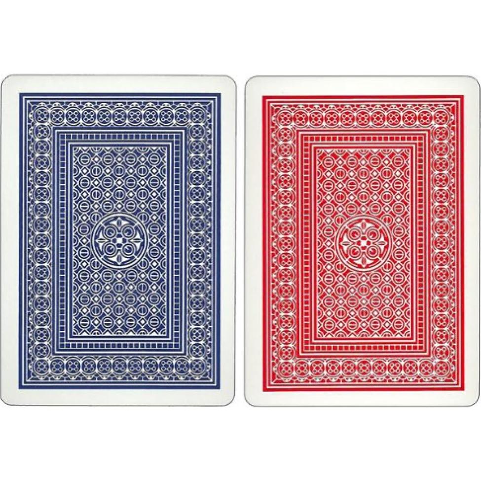 Barajas de Cartas Aviator Rojas y Azules - Tamaño Poker