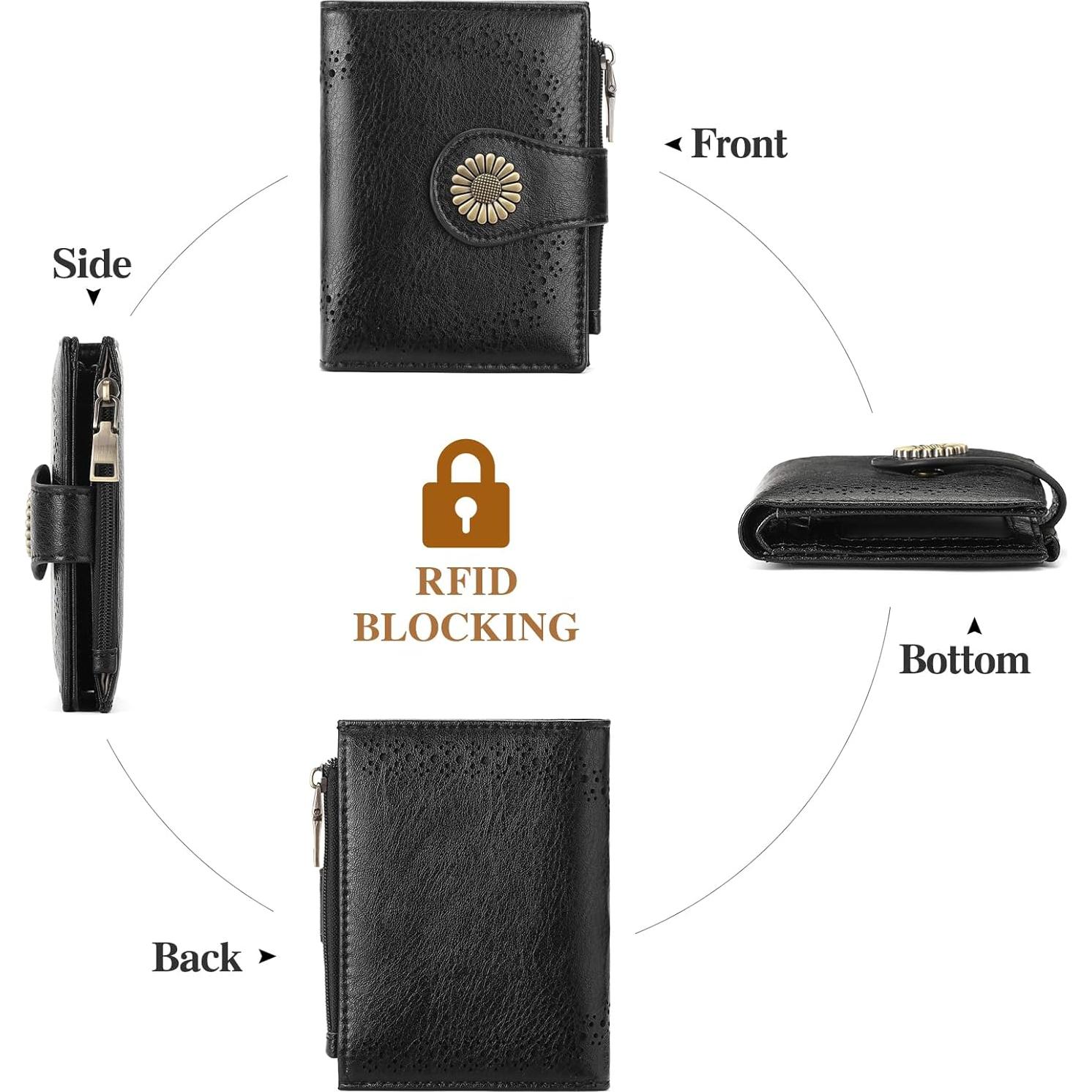 Cartera Bifold SENDEFN para Mujeres con Bloqueo RFID