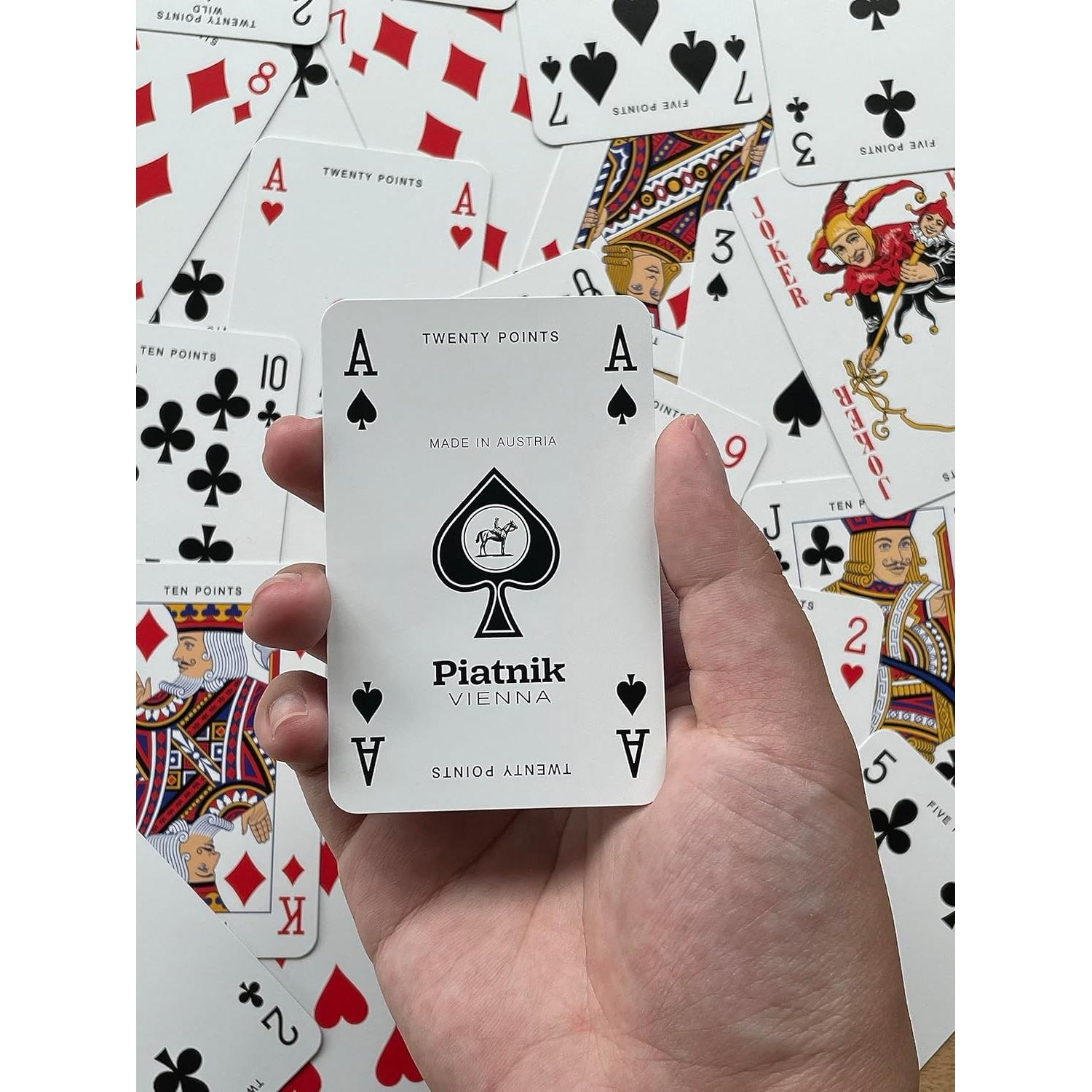 Juego de Cartas Canasta Piatnik - 2 Barajas y Reglas