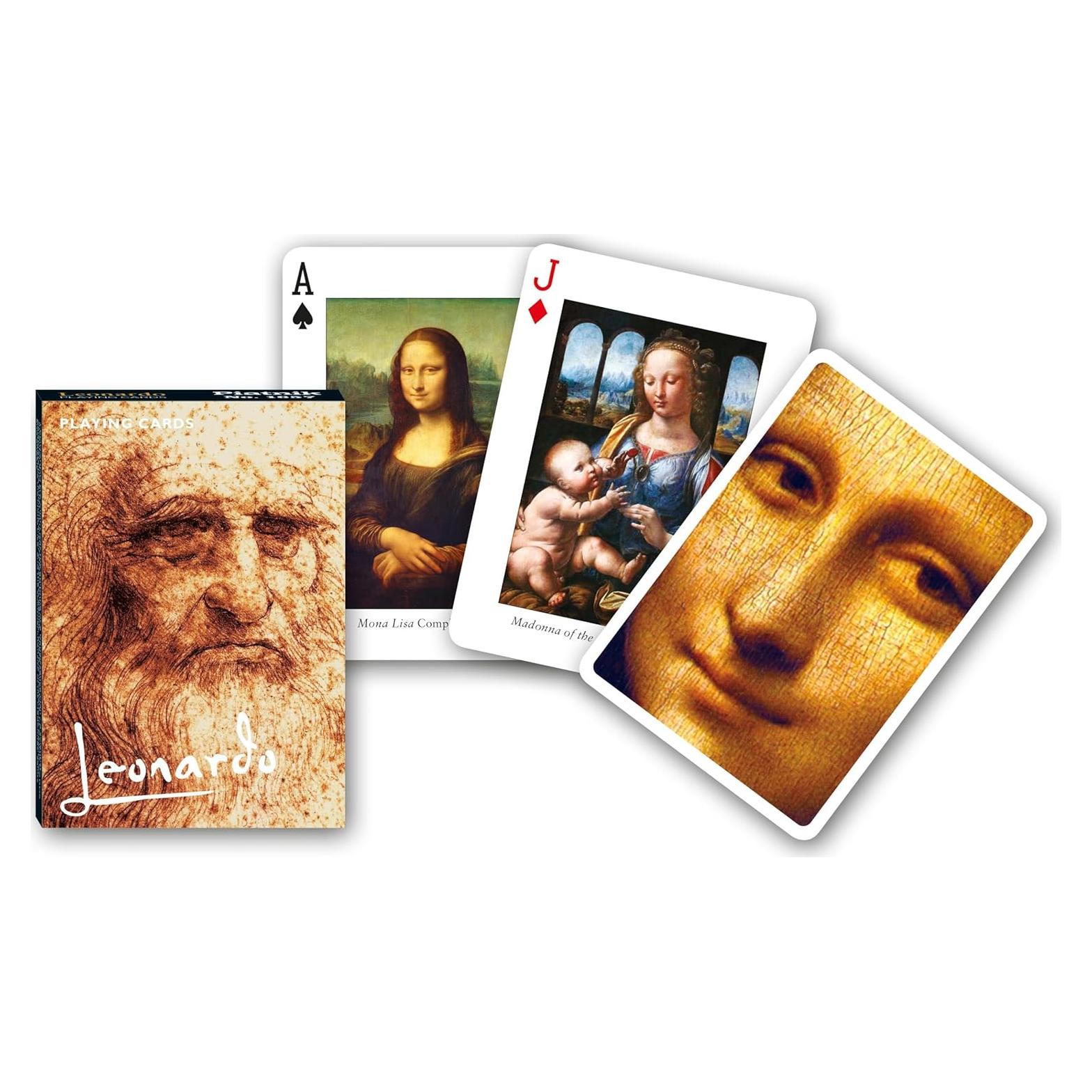 Baraja Piatnik Leonardo Da Vinci - Juego de 52 cartas