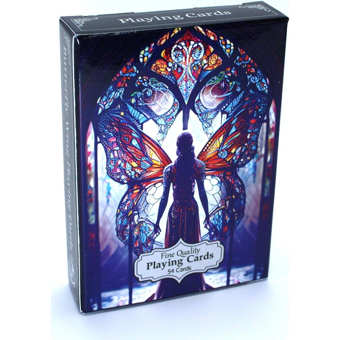 Baraja de Cartas de Alas de Mariposa Noble Artisan 54 cartas