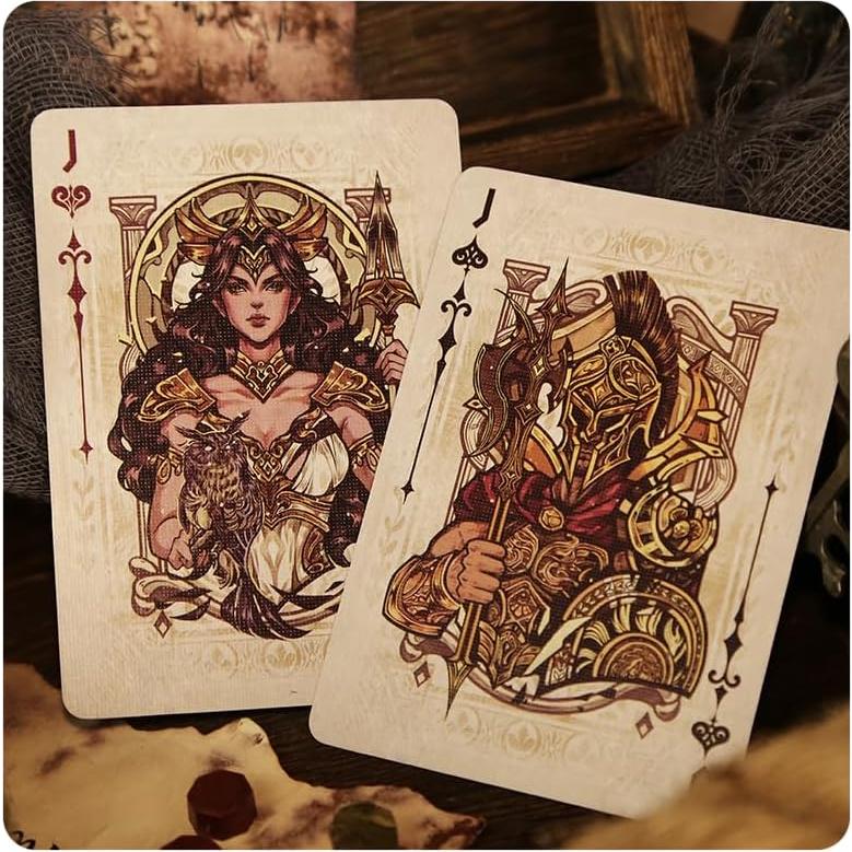 Cartas de Poker Mitología Griega TAOYATAO 63x88mm 56 Piezas