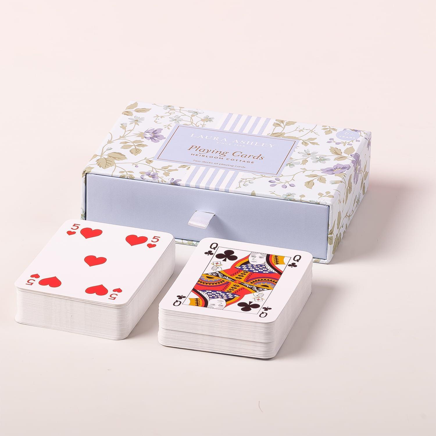 Set de 2 Barajas de Juego Laura Ashley Heirloom Cottage