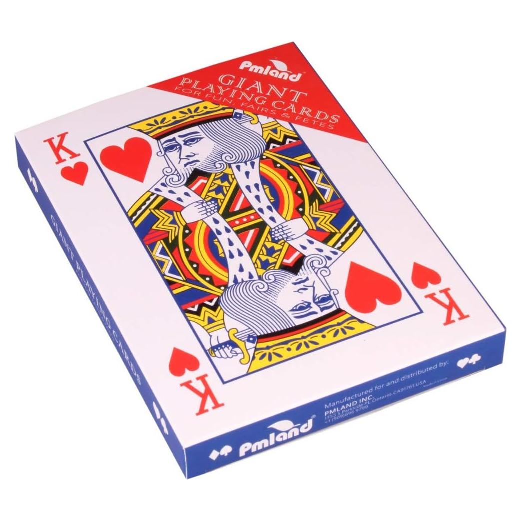 Cartas de Poker Gigantes PMLAND 12.7 x 17.8 cm - 52 cartas