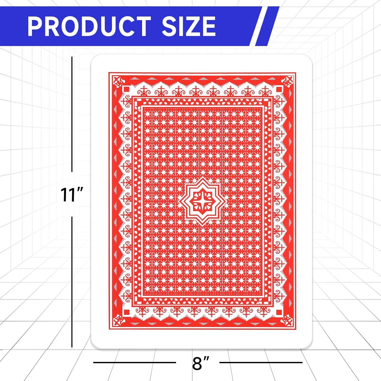 Baraja Gigante de Cartas GSE Juegos 20.32x27.94 cm Alta Calidad