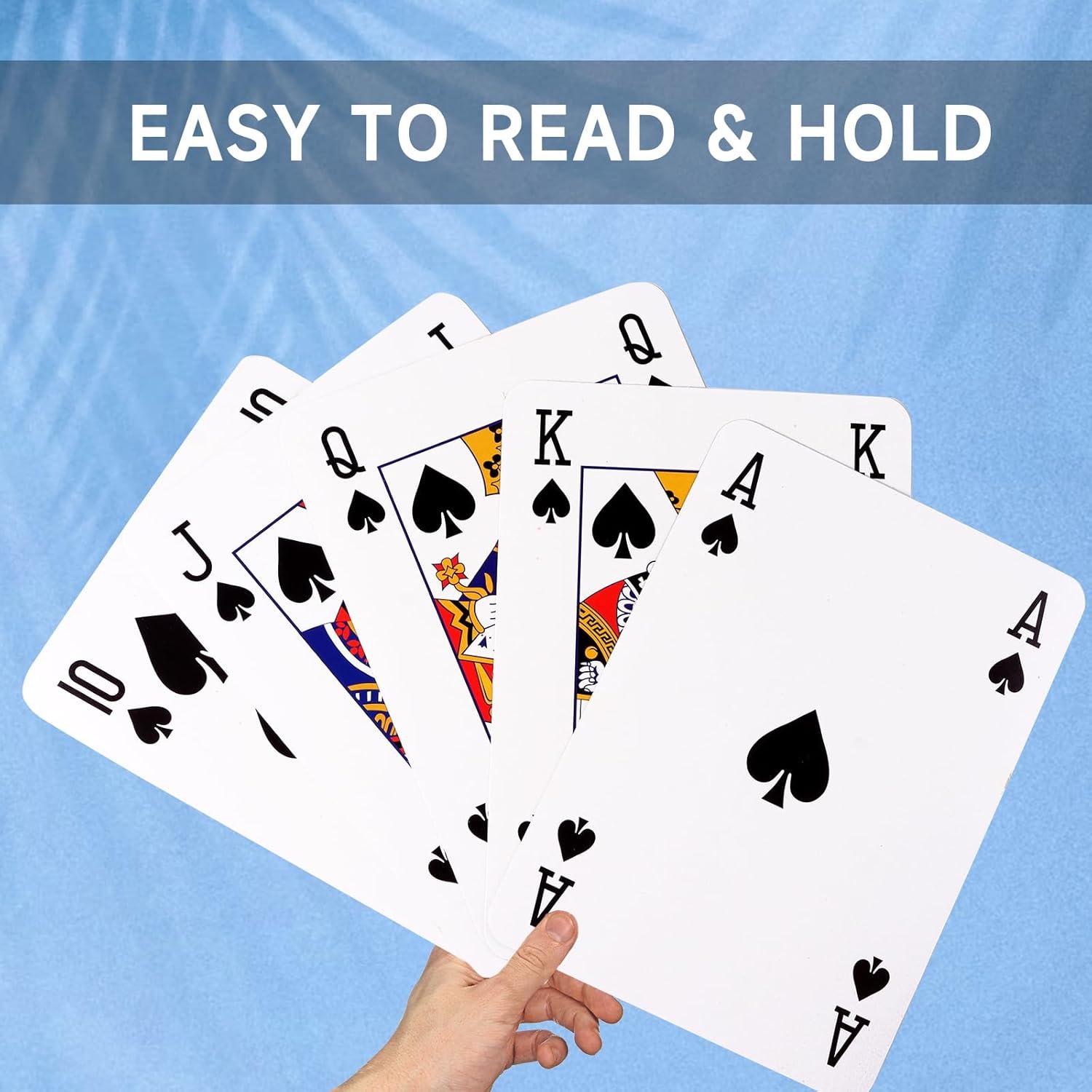 Baraja Gigante de Cartas GSE Juegos 20.32x27.94 cm Alta Calidad