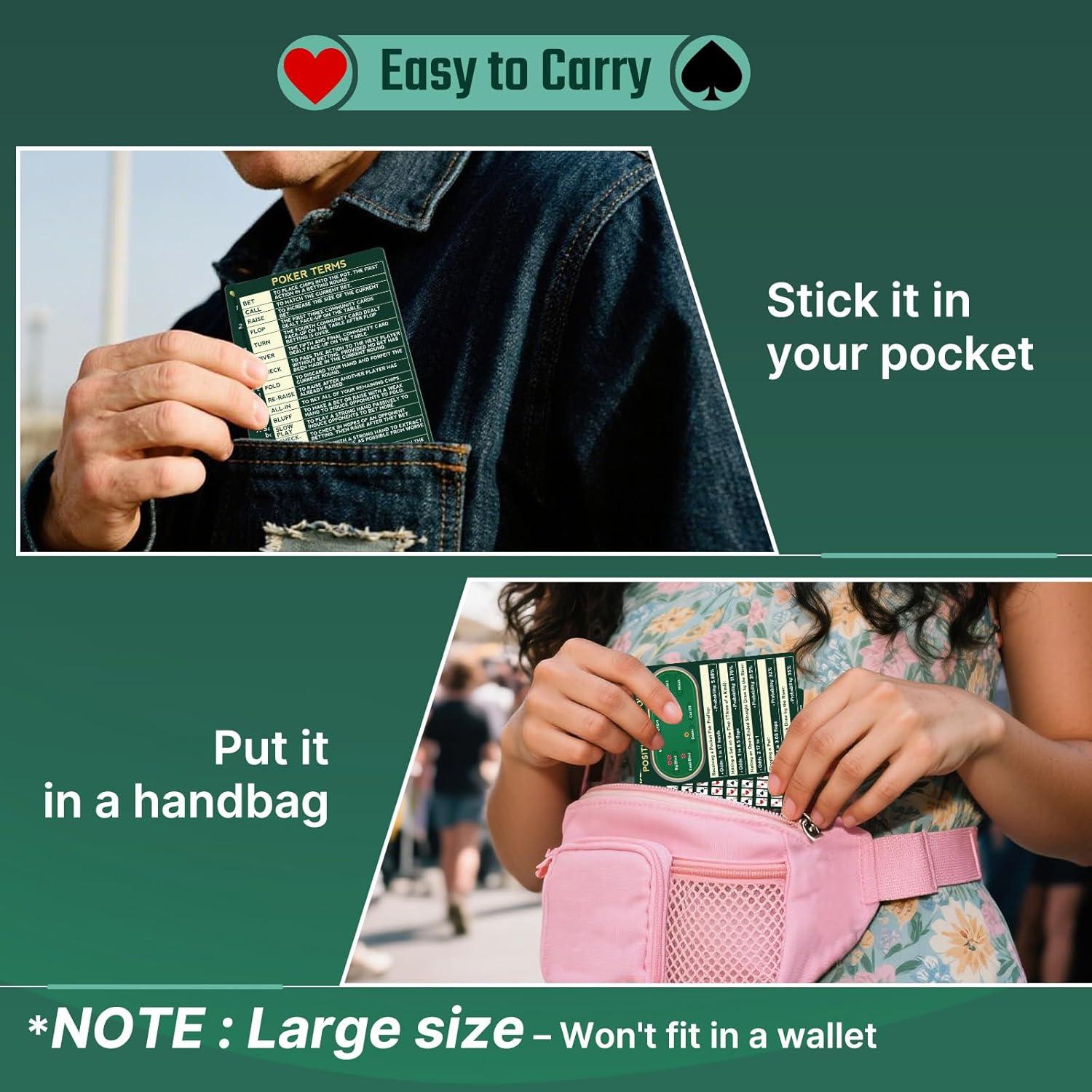 Cartas de Clasificación de Póker OCQOTAT - Paquete de 2, 10.9cm x 7.9cm