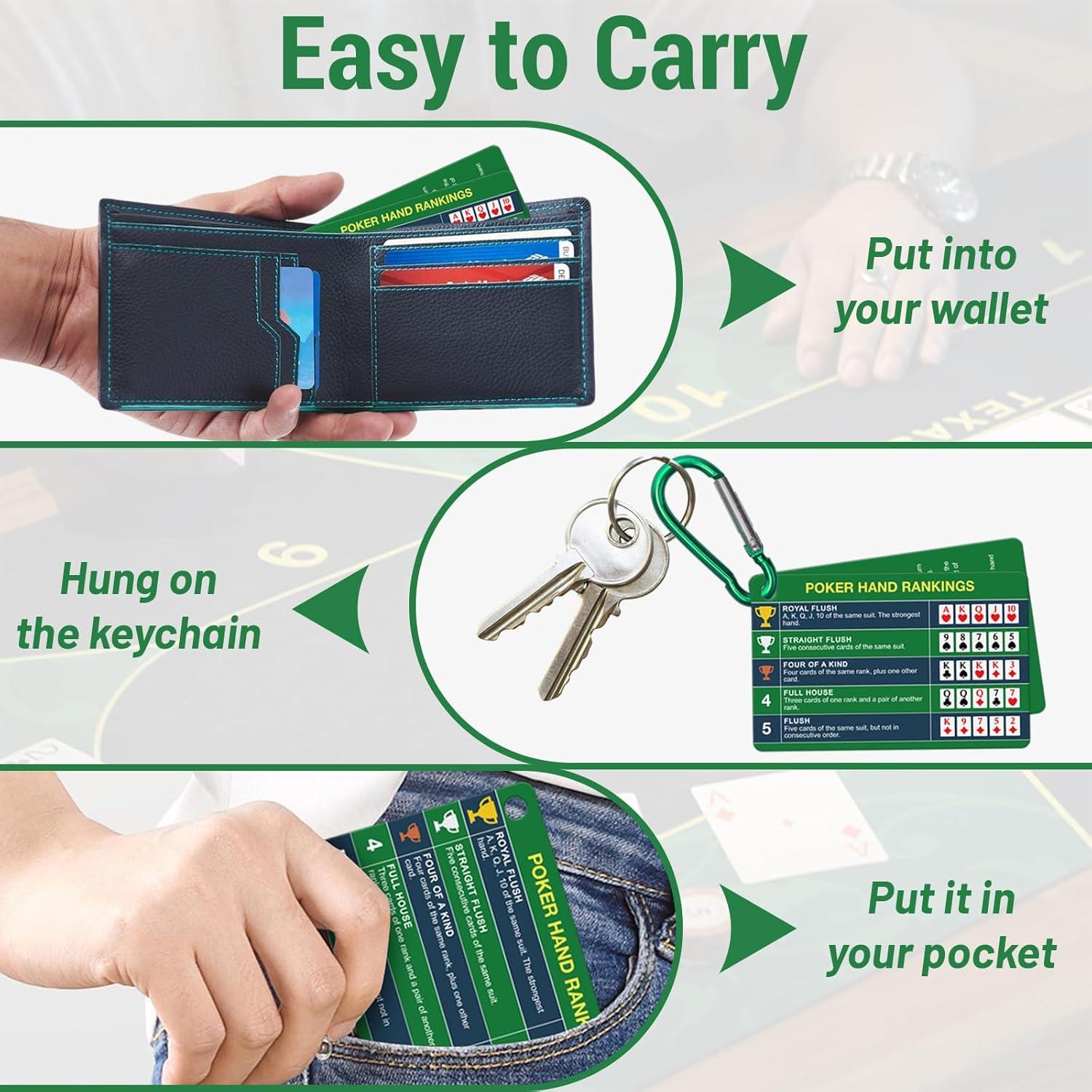 Conjunto de Tarjetas de Póker Epkoxlx con Lupa y Clip